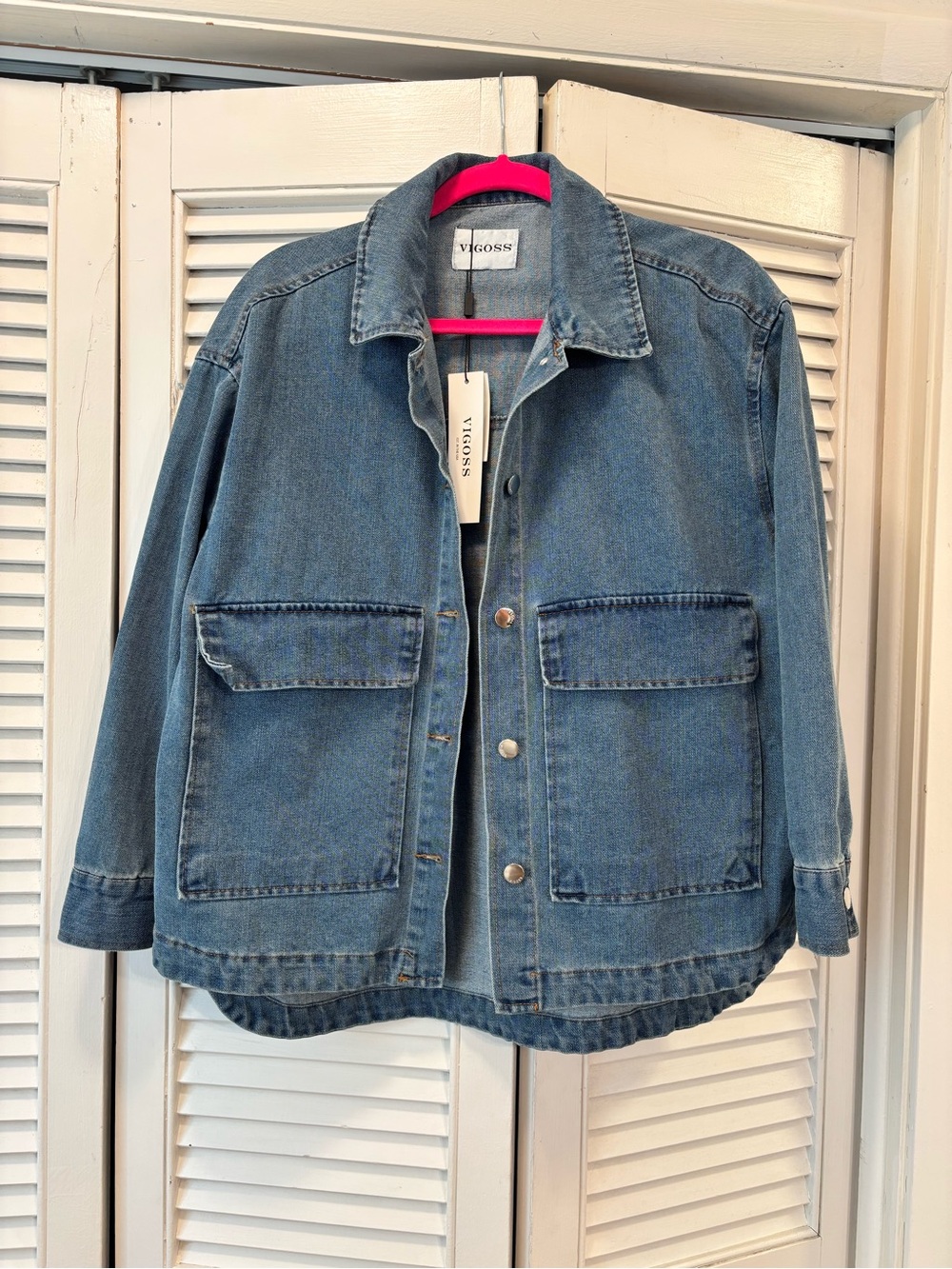 Vigoss Light Blue Denim Utility Jacket